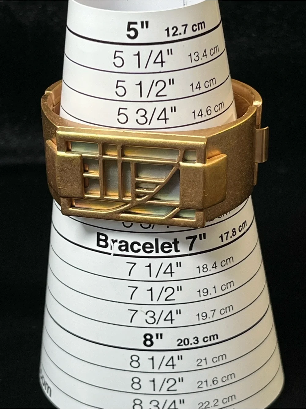 1985 Monet "All That Jazz" Book Piece Cuff Bracelet 1775 - Picture 8 of 9